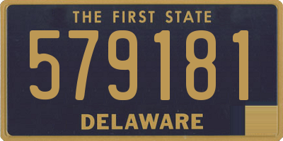 DE license plate 579181