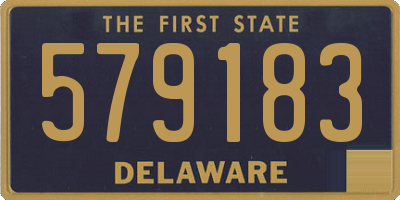 DE license plate 579183