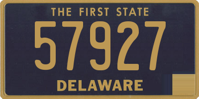 DE license plate 57927