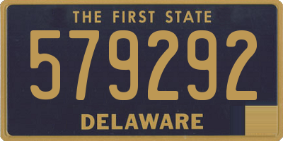 DE license plate 579292