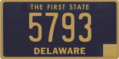 DE license plate 5793