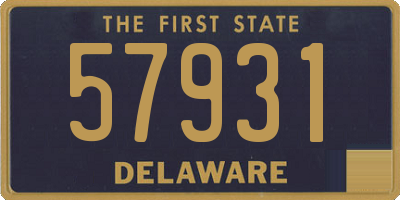 DE license plate 57931