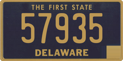 DE license plate 57935