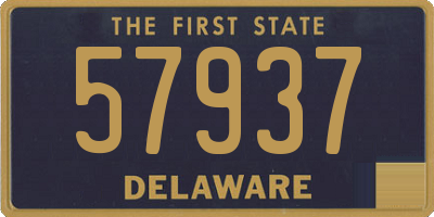 DE license plate 57937