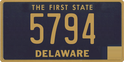 DE license plate 5794