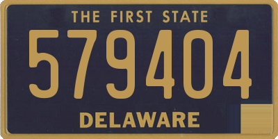 DE license plate 579404