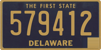 DE license plate 579412