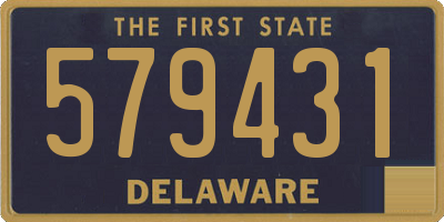 DE license plate 579431