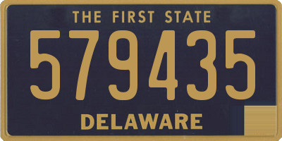 DE license plate 579435