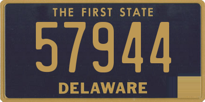 DE license plate 57944