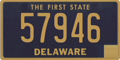 DE license plate 57946