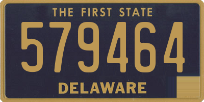 DE license plate 579464