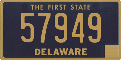 DE license plate 57949