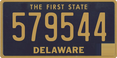 DE license plate 579544