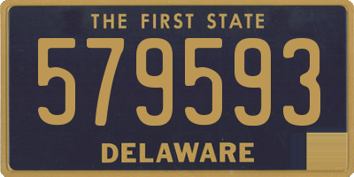 DE license plate 579593