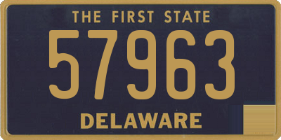 DE license plate 57963