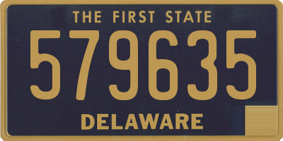 DE license plate 579635