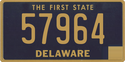 DE license plate 57964