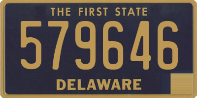 DE license plate 579646