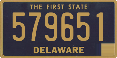 DE license plate 579651