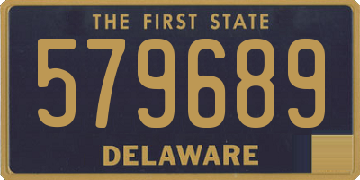 DE license plate 579689