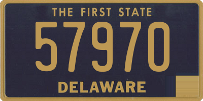 DE license plate 57970