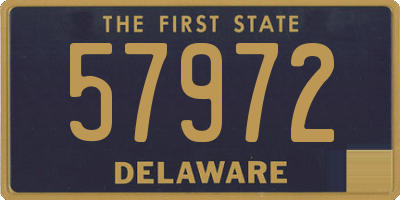 DE license plate 57972