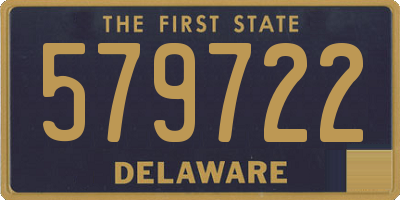 DE license plate 579722