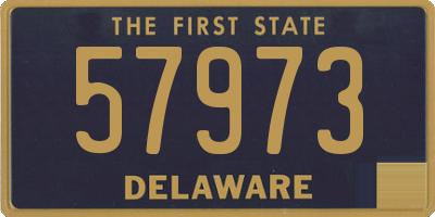 DE license plate 57973