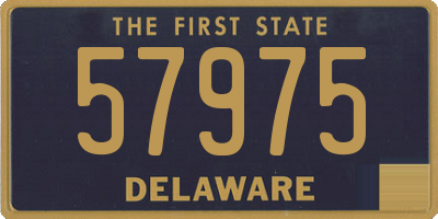 DE license plate 57975