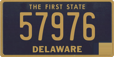 DE license plate 57976
