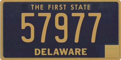 DE license plate 57977