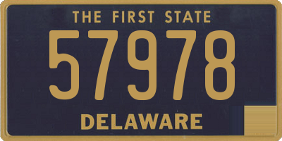 DE license plate 57978