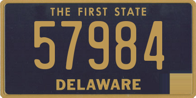 DE license plate 57984