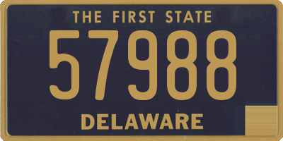 DE license plate 57988