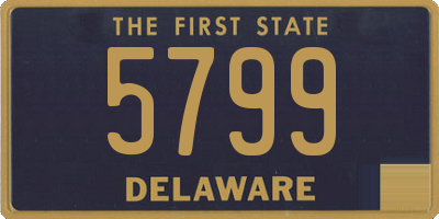 DE license plate 5799