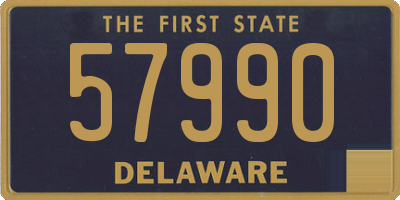 DE license plate 57990