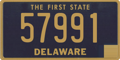 DE license plate 57991