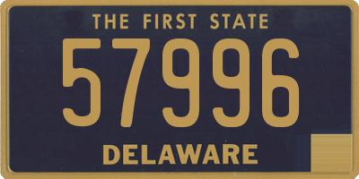 DE license plate 57996