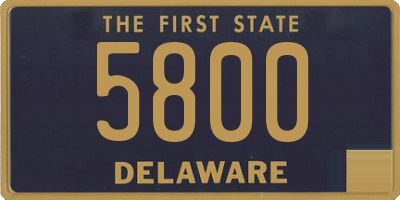 DE license plate 5800