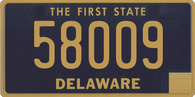 DE license plate 58009