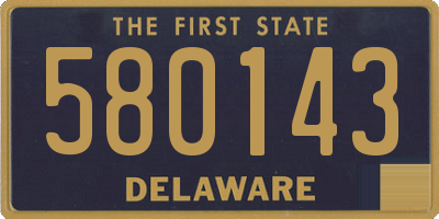 DE license plate 580143