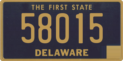 DE license plate 58015