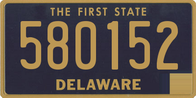 DE license plate 580152
