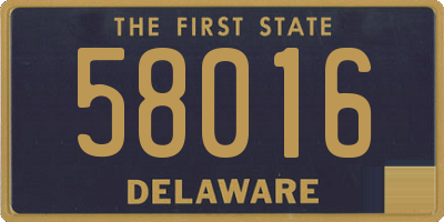 DE license plate 58016