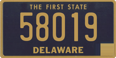 DE license plate 58019