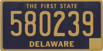 DE license plate 580239