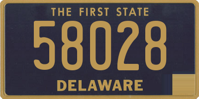 DE license plate 58028