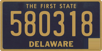 DE license plate 580318