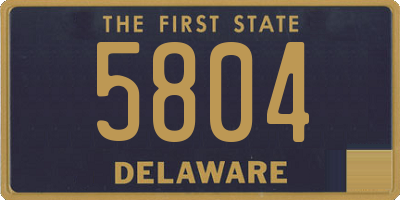 DE license plate 5804